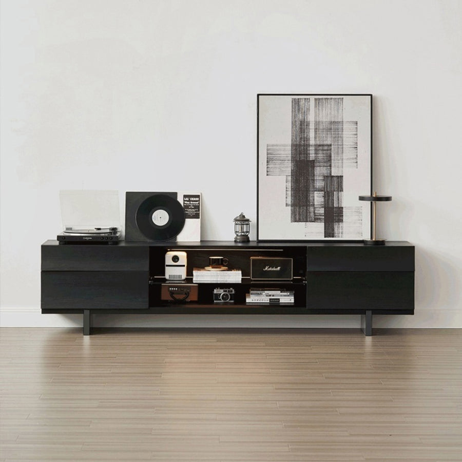 Wooden black TV board