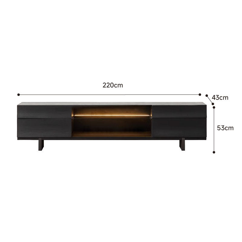 Wooden black TV board