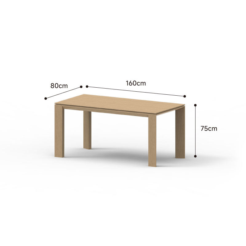Wooden natural dining table