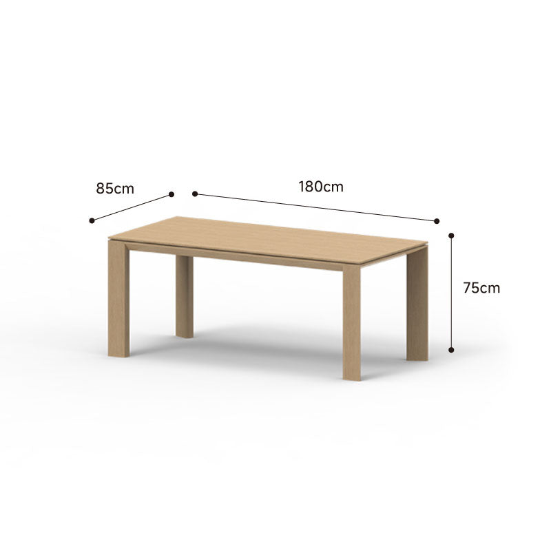 Wooden natural dining table