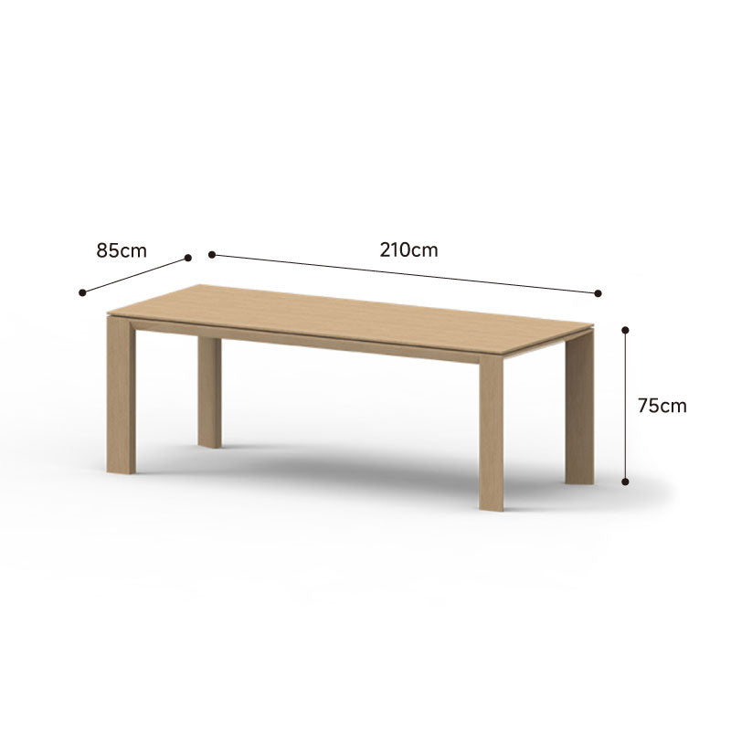 Wooden natural dining table