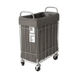 FOLDING LAUNDRY SQUARE BASKET with CASTER 28L SLIM ダークグレー