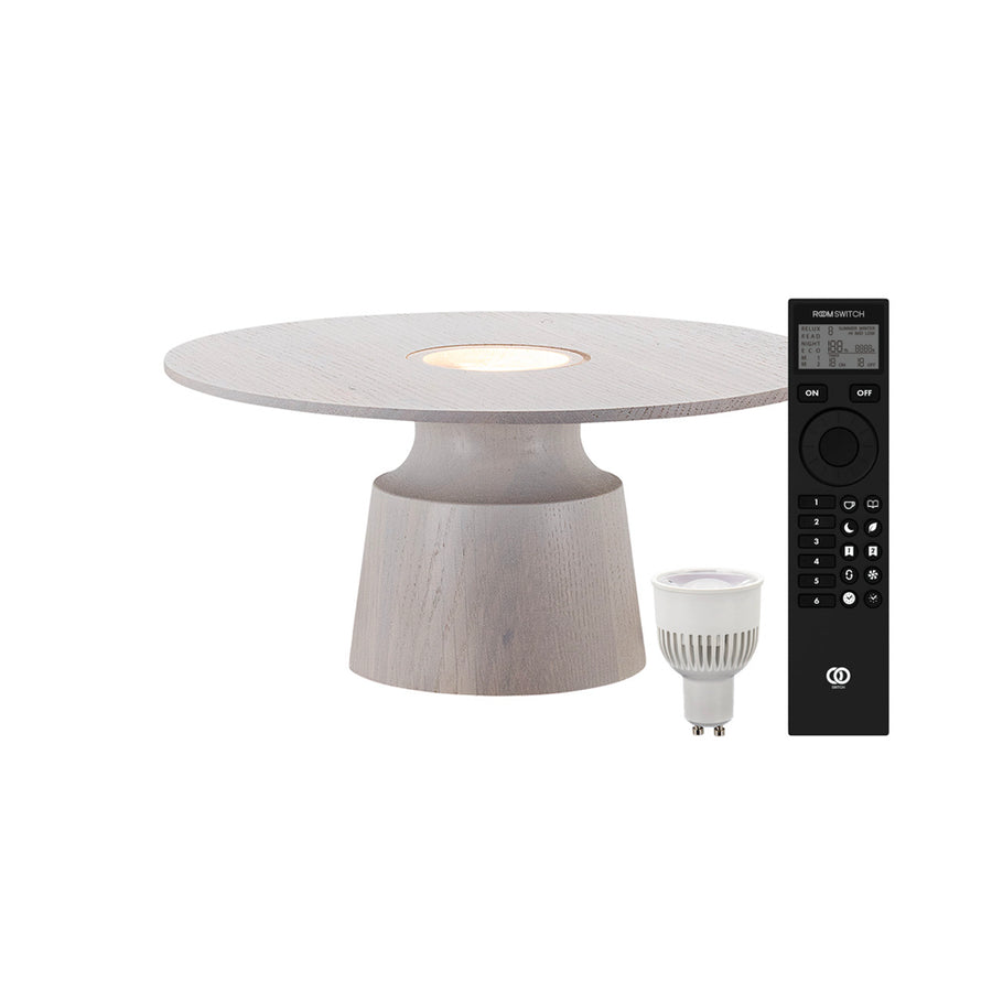 Gloak Flower Vase Lamp White with Remote Control