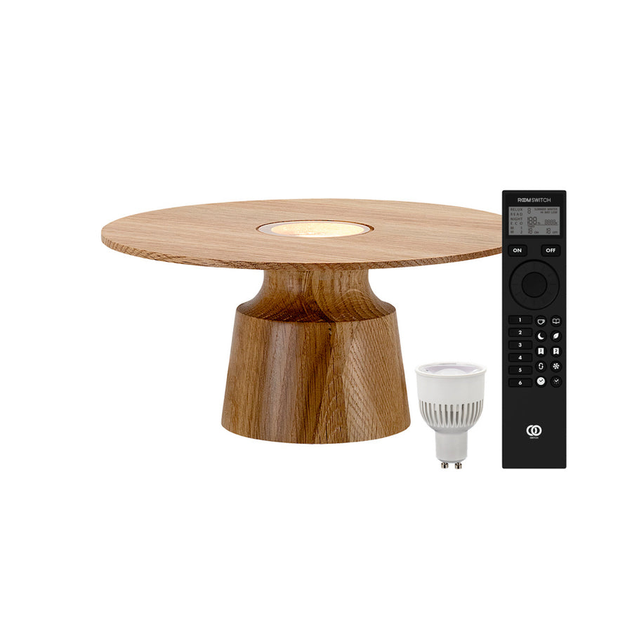 Gloak Flower Base Lamp Natural with Remote Control