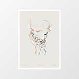 I Think Not 02 Red 50×70cm