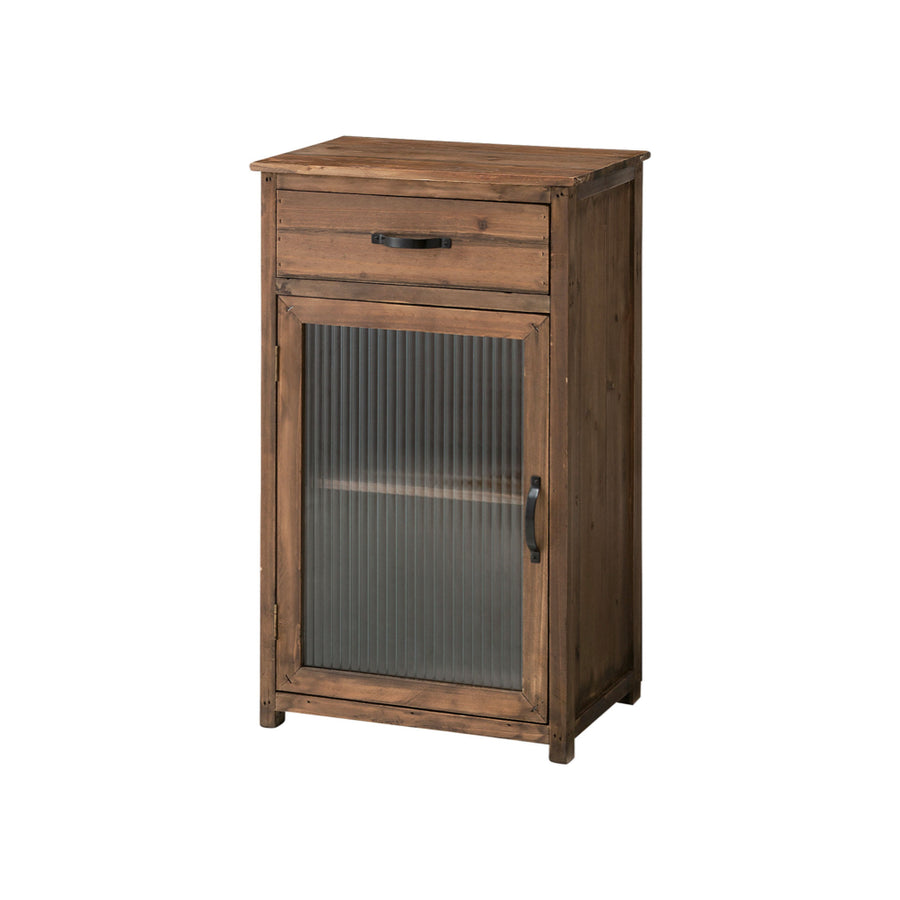 ガラスキャビネット ブラウン