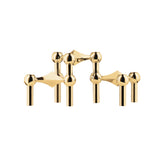 Nagel candle holder set with 3 pcs Solid Brass