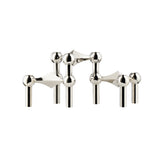 Nagel candle holder set with 3 pcs Chrome
