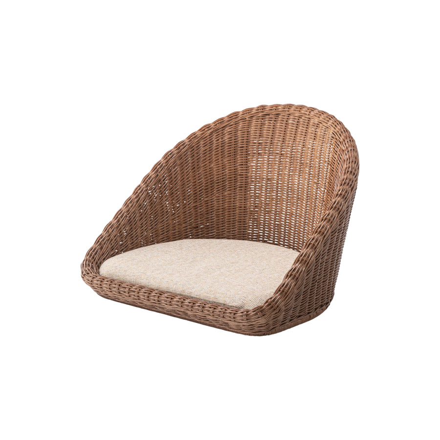 ラタン フロアチェア ブラウン