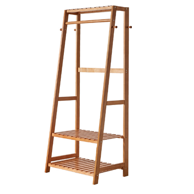 Simple wooden hanger rack