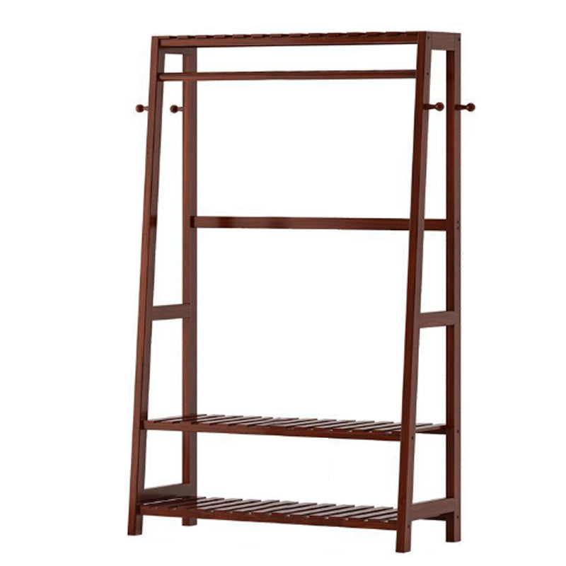 Simple wooden hanger rack