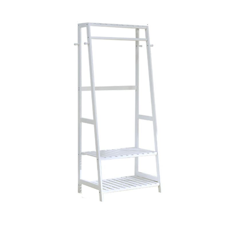 Simple wooden hanger rack