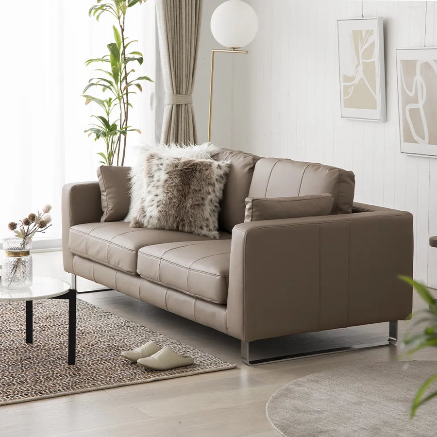 3-seater leather sofa K-070EP