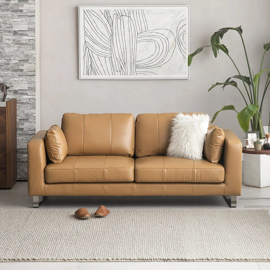 3-seater leather sofa K-070EP