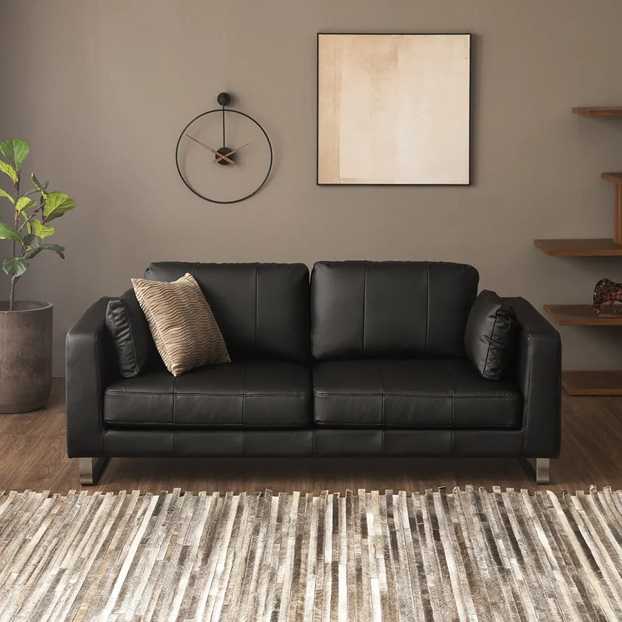 3-seater leather sofa K-070EP