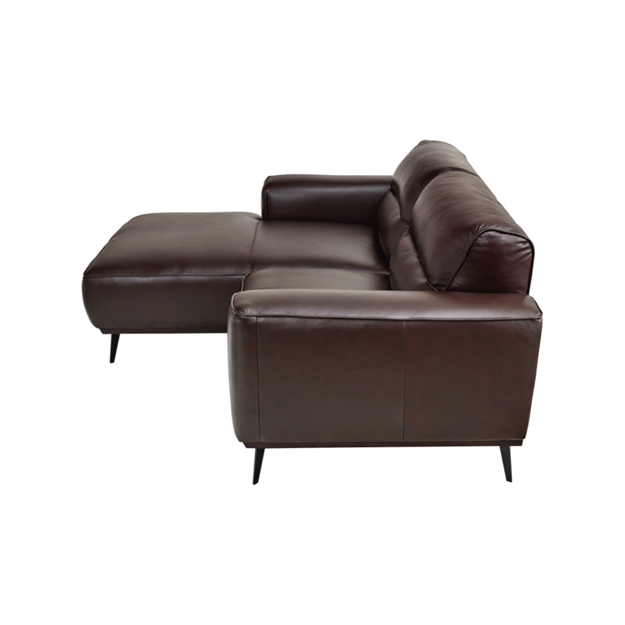 マグナ 左カウチ ブラウン