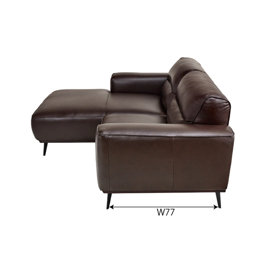 マグナ 左カウチ ブラウン