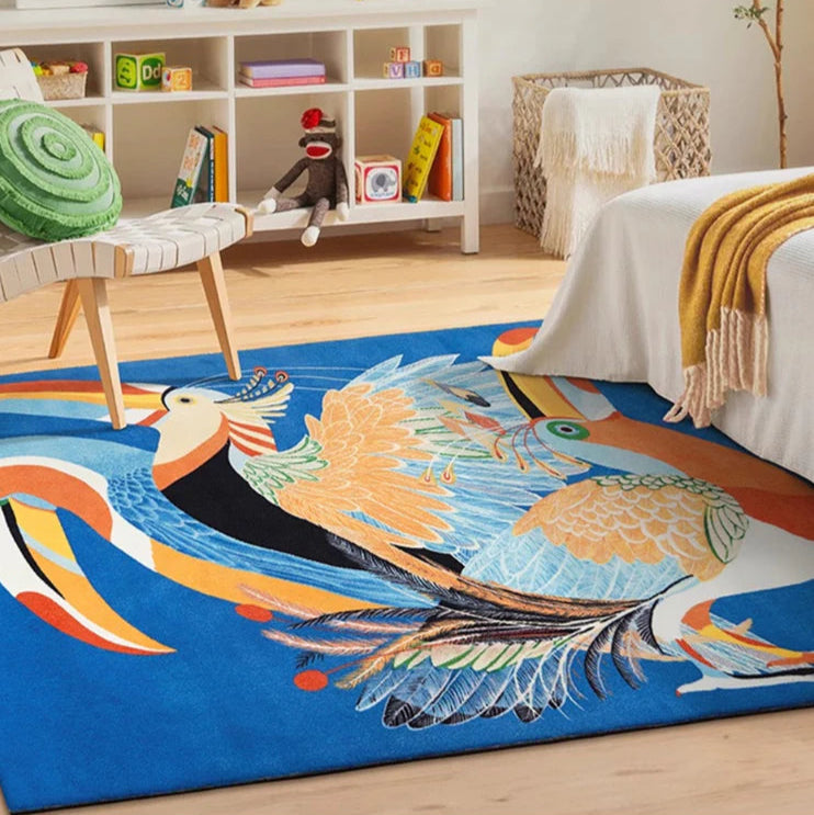 Parrot ふわふわ柔らかラグ