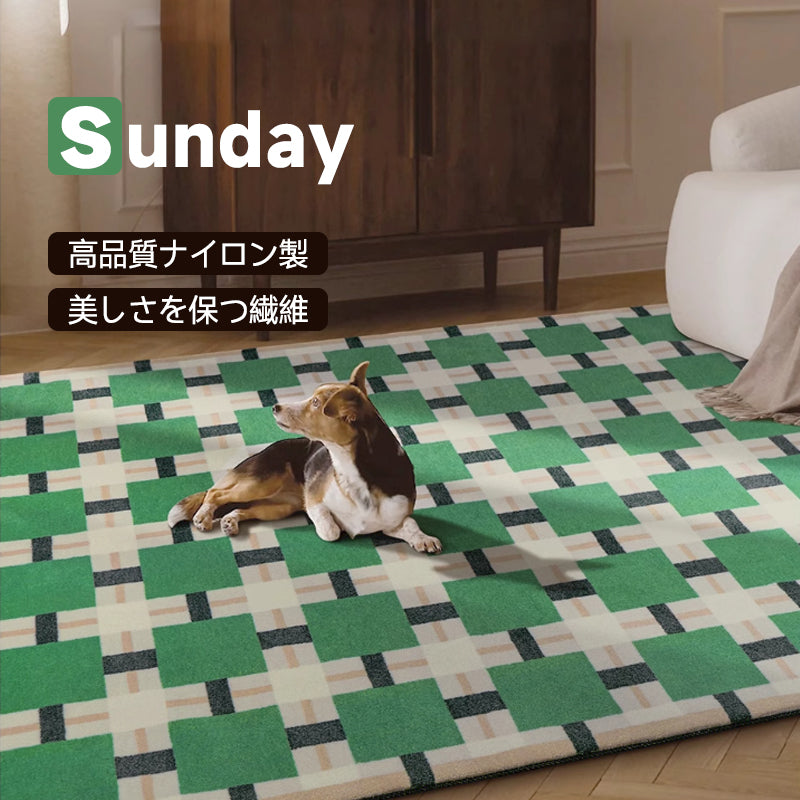 Square ふわふわ柔らかラグ