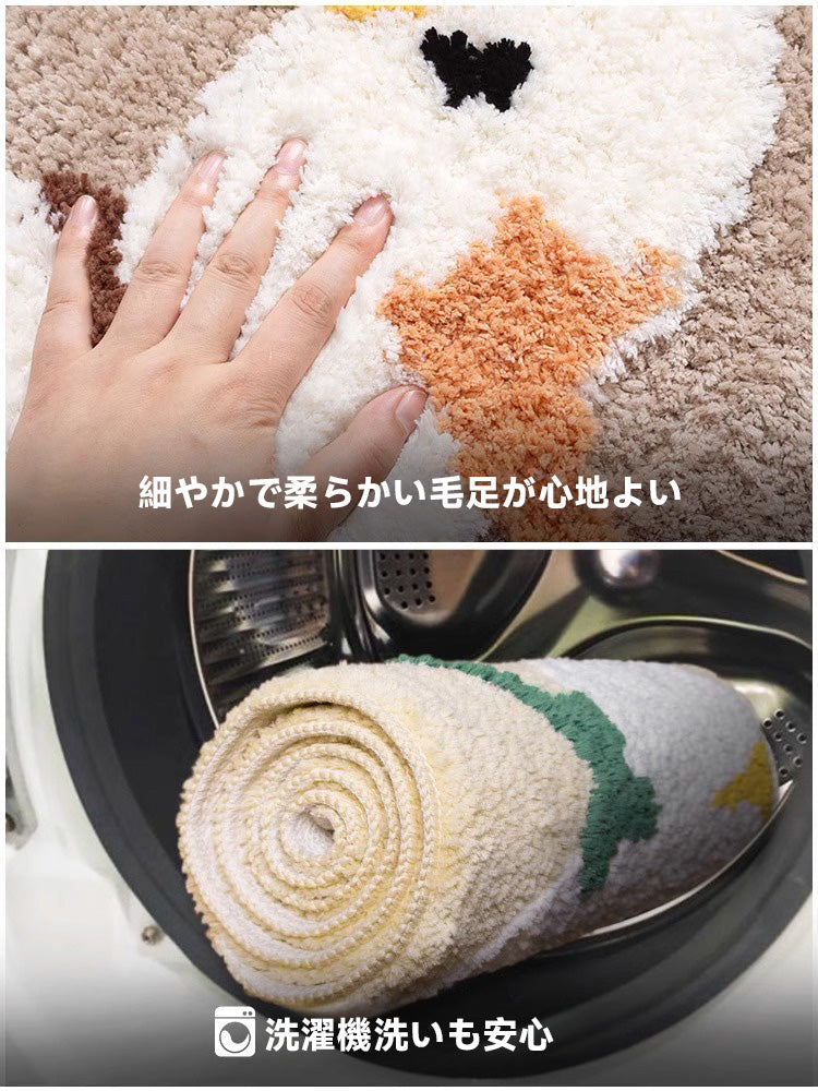Roket ふわふわ柔らかラグ