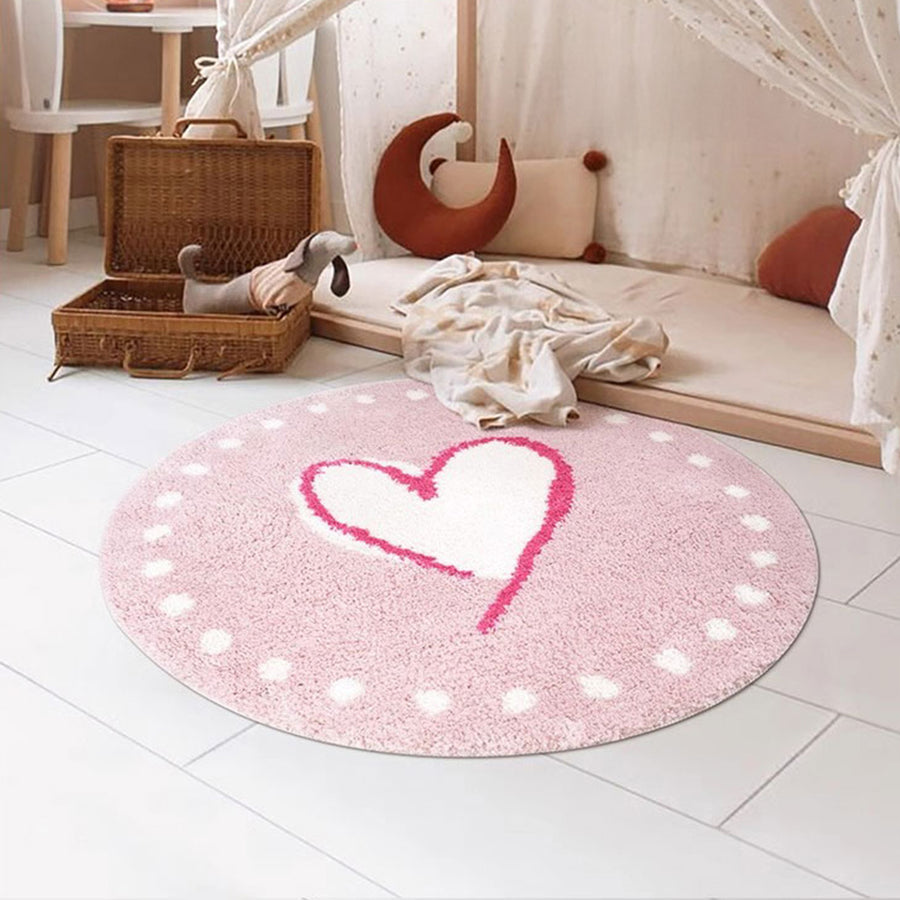 Sweet Heart Fluffy Soft Rug