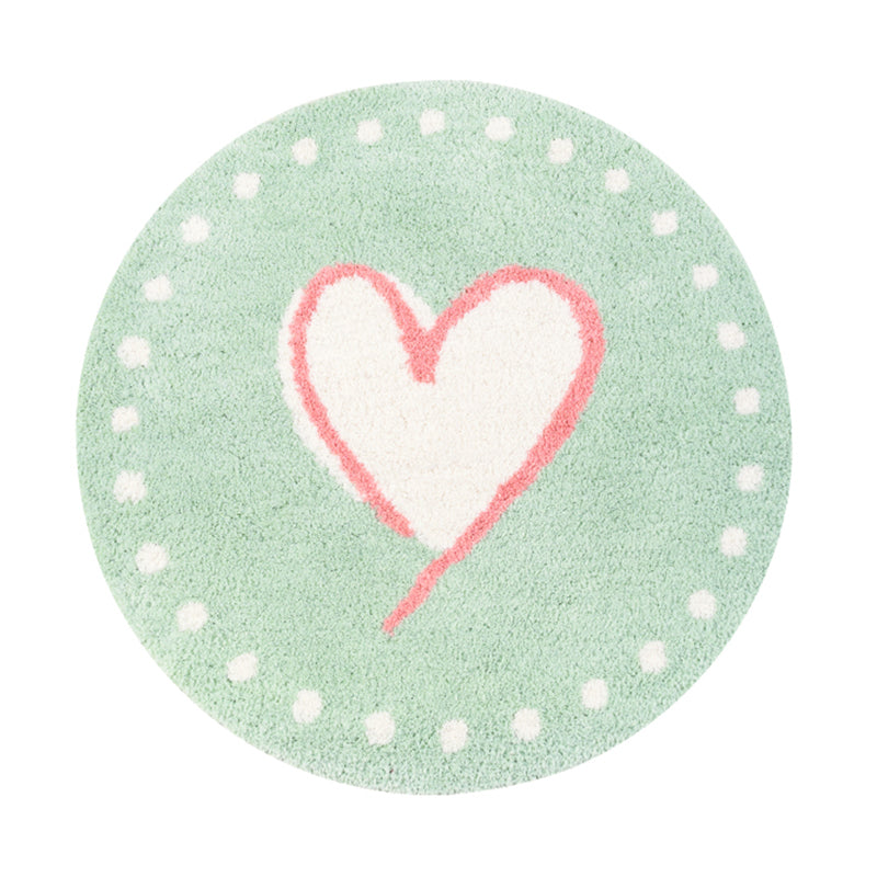 Sweet Heart Fluffy Soft Rug