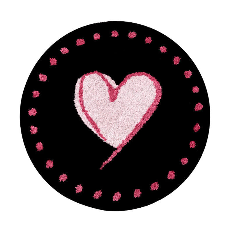 Sweet Heart Fluffy Soft Rug