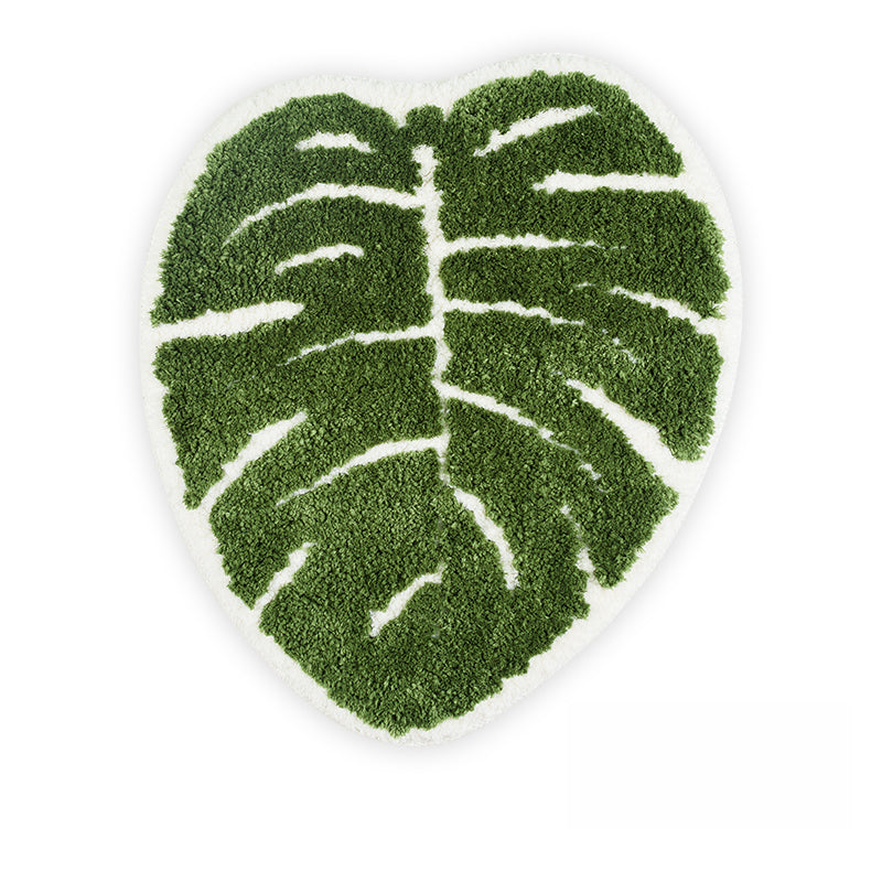 monstera ふわふわ柔らかラグ