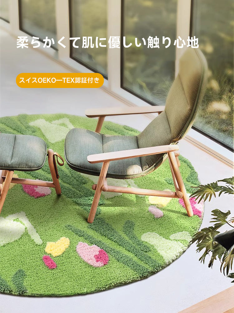 Flower Fluffy Soft Rug