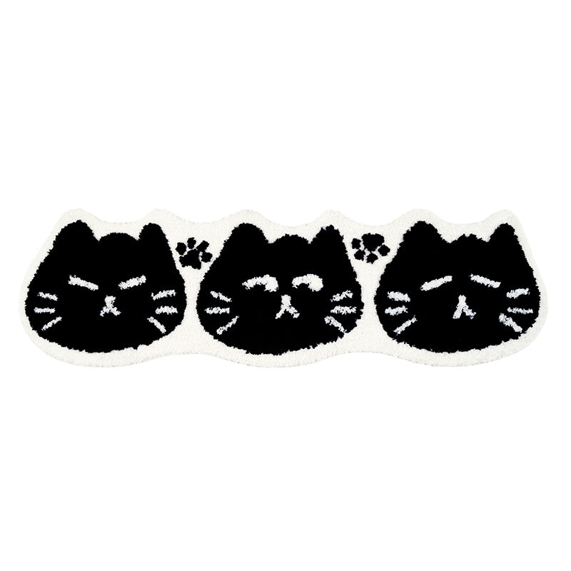 Black Cat ふわふわ柔らかラグ