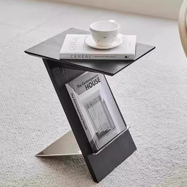 Side table with magazine rack