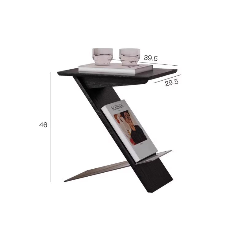 Side table with magazine rack