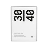 Frame Timber Black Pine 30×40cm
