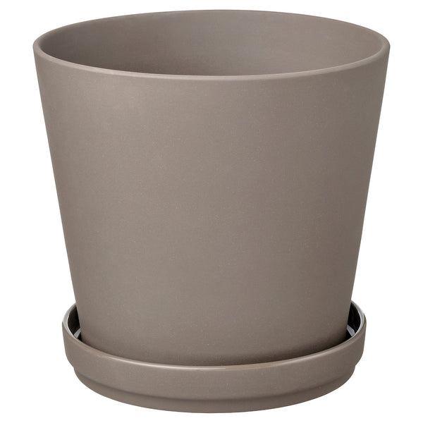 KLARBÄR flower pot with saucer