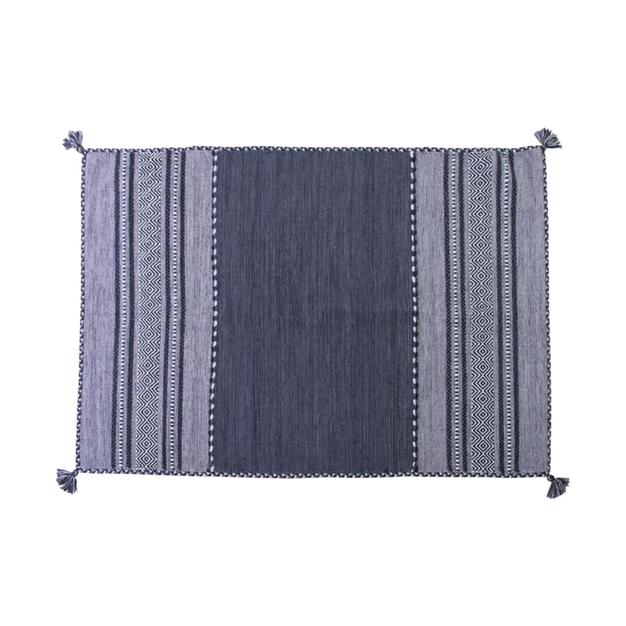 シャニール ラグ ネイビー