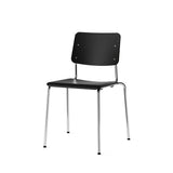 Fore Chair Black Oak / Chrome Frame