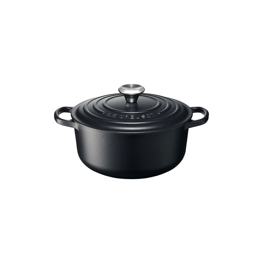 （箱・袋付き）ル・クルーゼ ココット・ロンド 16cm マットブラック Le Creuset(ル・クルーゼ) ココット・ロンド 16cm マットブラック - MIRUMU