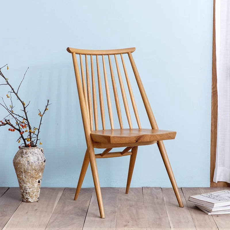 Natural wood dining chair