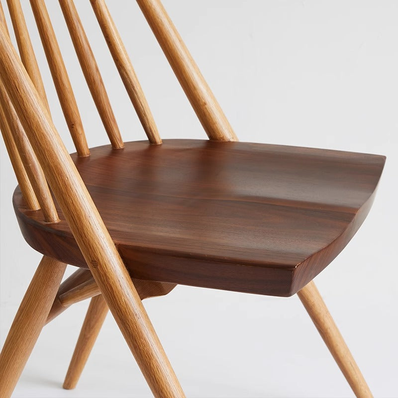 Natural wood dining chair