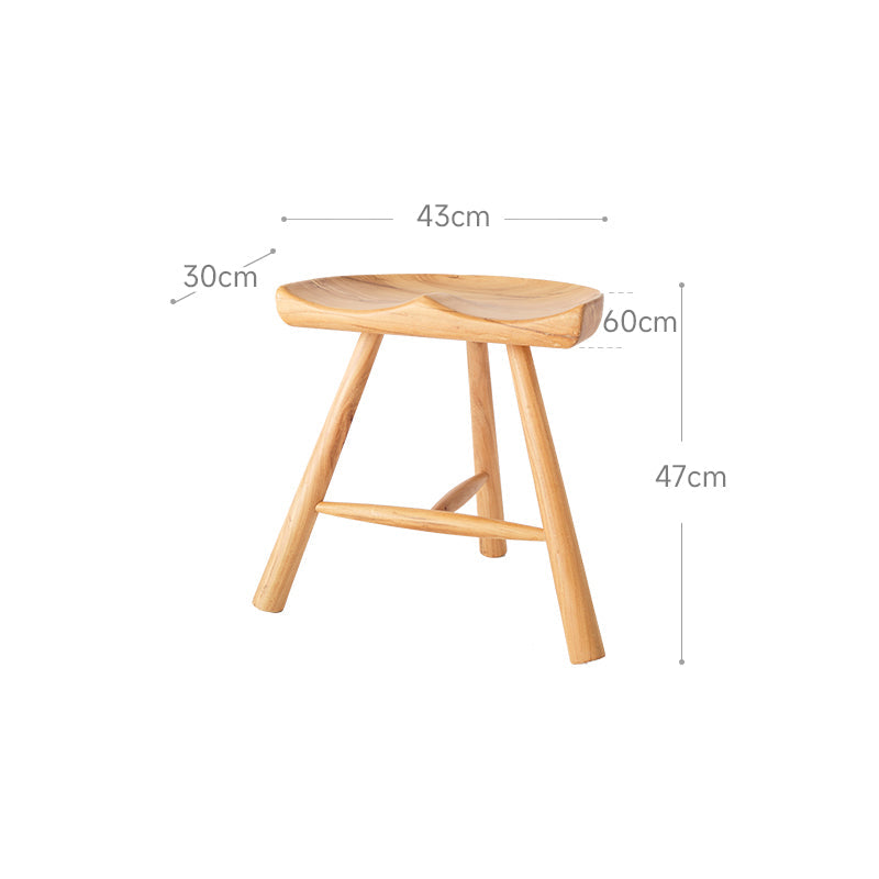 Japanese style wooden low stool