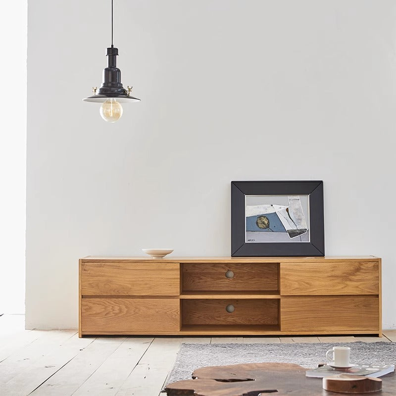 White oak TV cabinet
