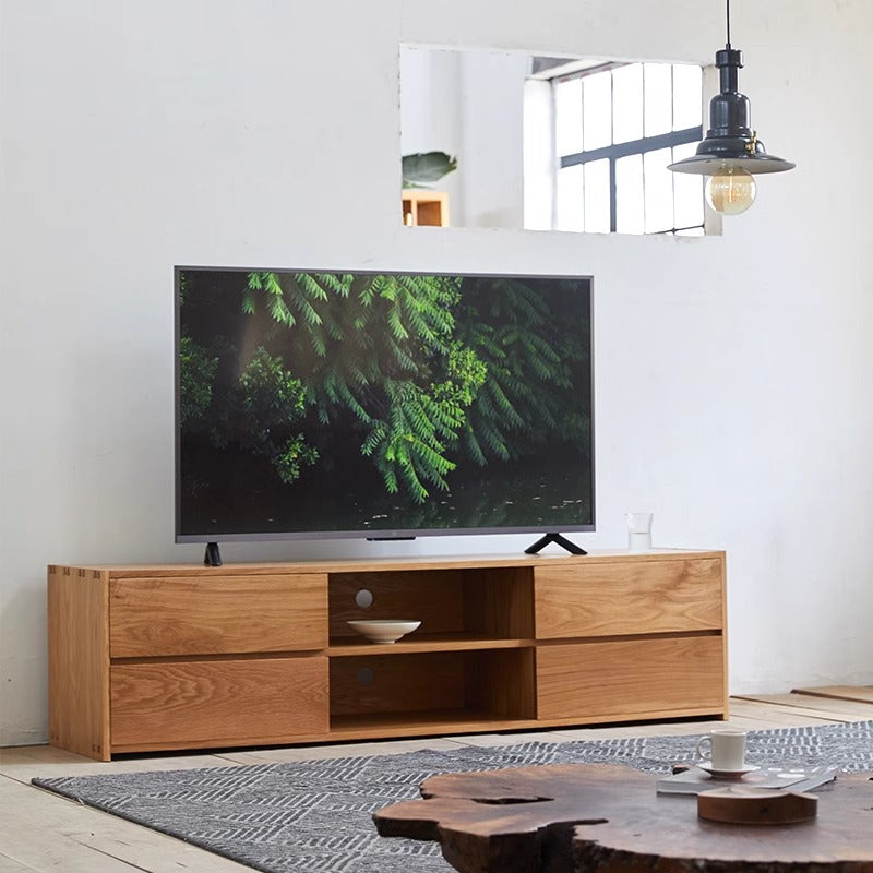 White oak TV cabinet