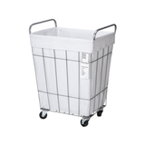 LAUNDRY SQUARE BASKET with CASTER 45L ホワイト