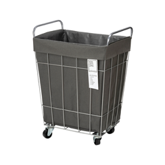 LAUNDRY SQUARE BASKET with CASTER 45L ダークグレー