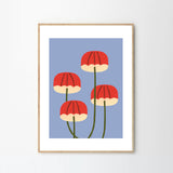 Makitoy Umbrella Mushrooms A4
