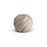Twist Ball Vase 12cm sand