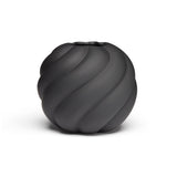 Twist Ball Vase 20cm Black