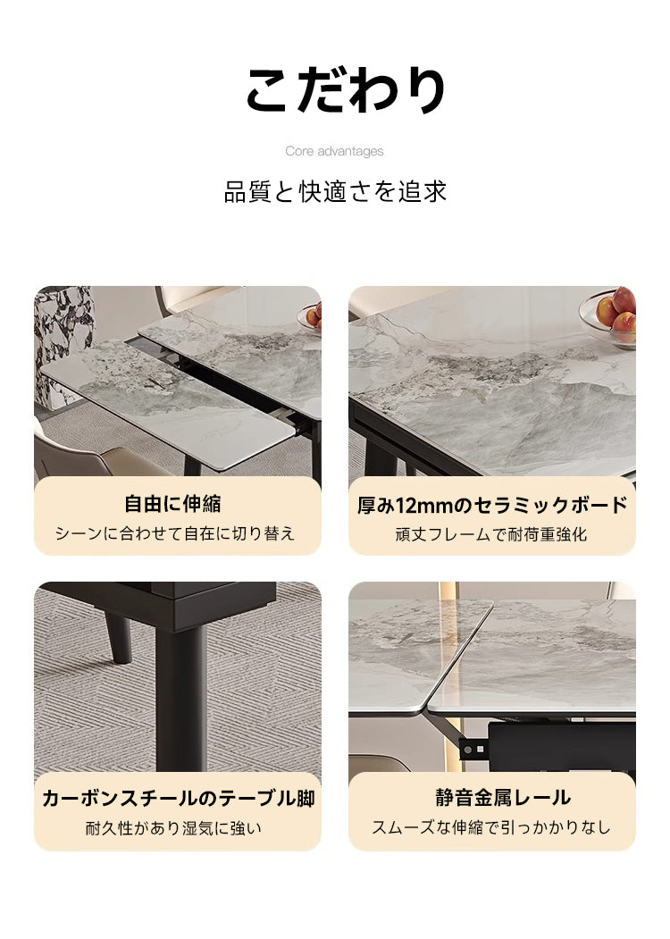 Expandable dining table