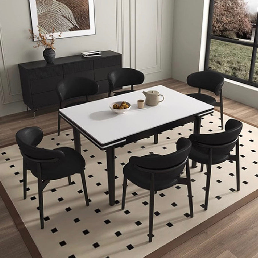 Extendable ceramic table