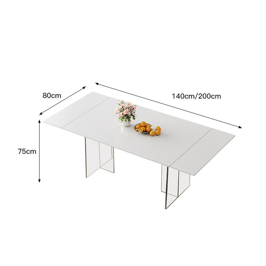 Acrylic base ceramic table